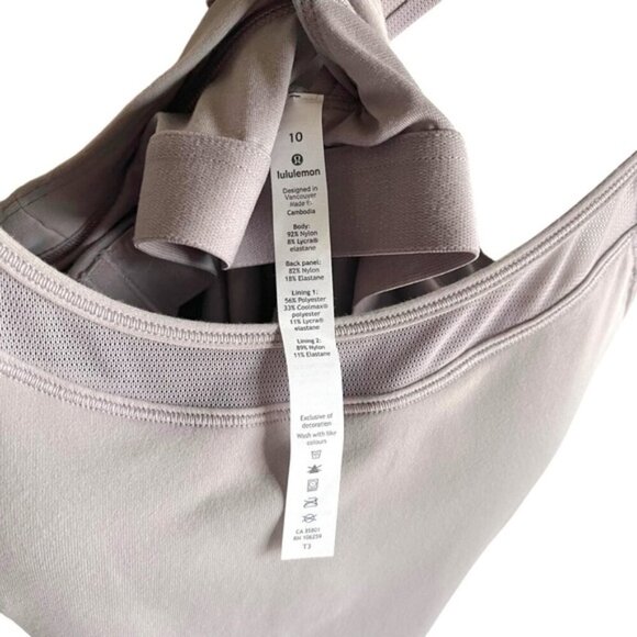 Lululemon Rally Your Heart Tank Size 10 Dark Chrome - Picture 12 of 12